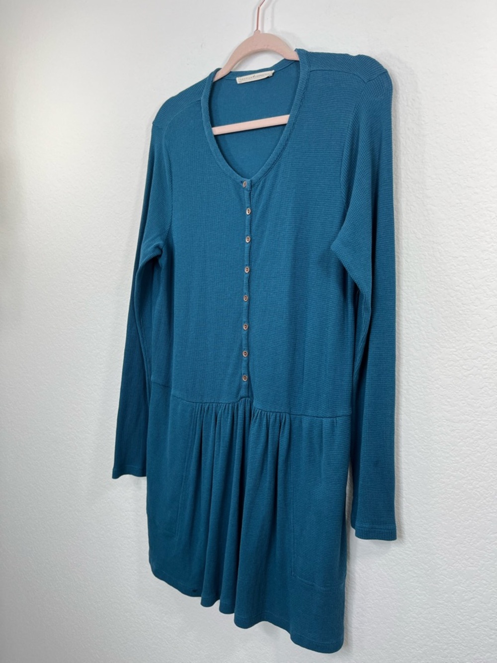 Peruvian Connection 100% Pima Cotton Tangier Tunic Waffle Knit size Medium - Picture 3 of 7